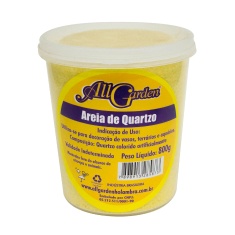 Areia Quartzo All Garden Amarelo Gema 800g