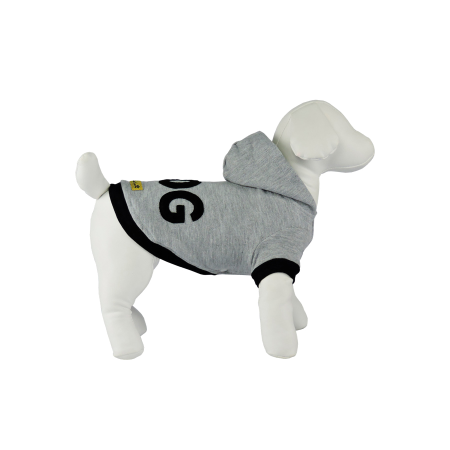 gray dog moletom com capuz