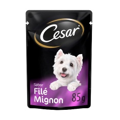 Ração Úmida Cesar Sachê Cortes Selecionados Filé Mignon para Cães Adultos 85 g