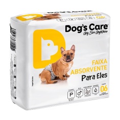 Fralda Higiênica Dogs Care Ecofralda para Cães Machos 6 Unidades