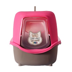 Banheiro Plast Pet para Gatos Cat Box New Rosa