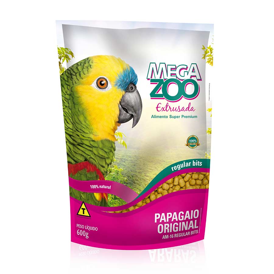 Ração Extrusada Megazoo Am16 para Papagaio Regular | Petz