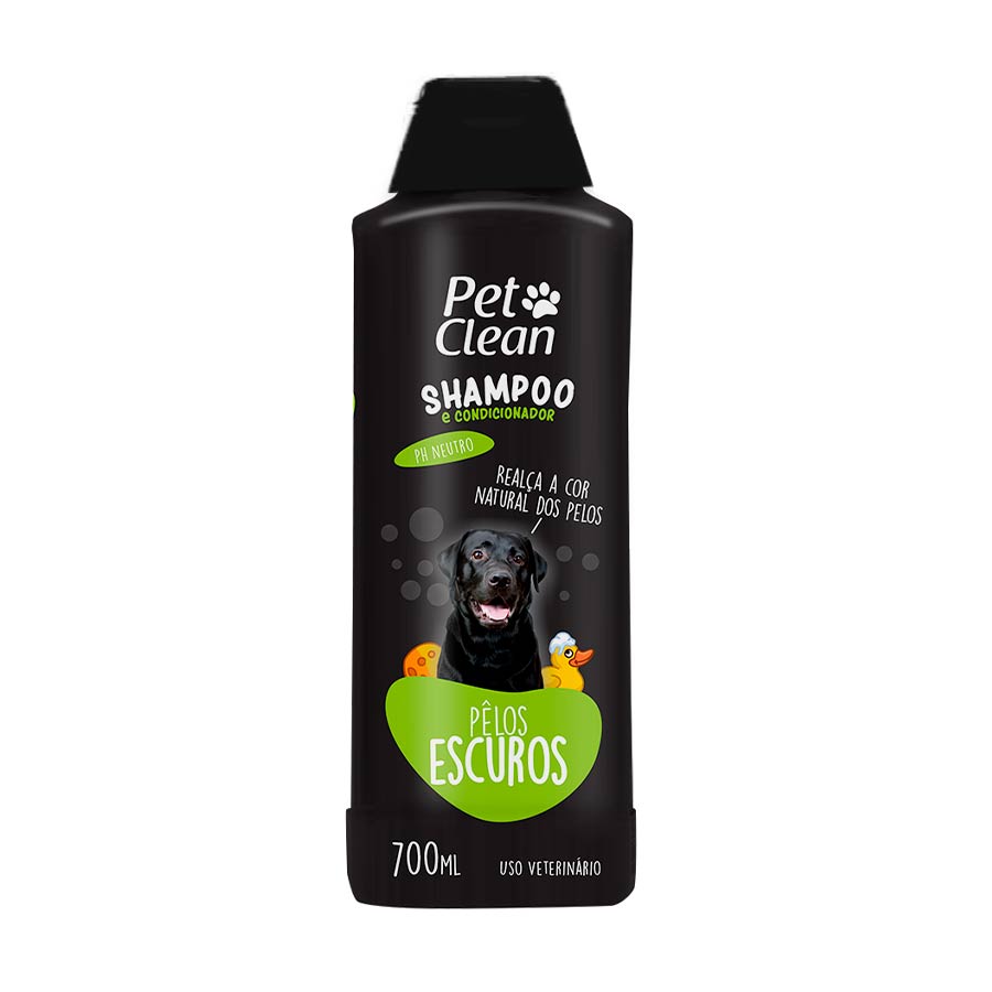 Shampoo e Condicionador Pet Clean Escurecedor para Cães e Gatos - 700ml Menor preço em Shampoo e Condicionador Pet Clean Escurecedor para Cães e Gatos - 700ml