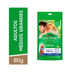 Petisco Purina Dog Chow Extra Life Saúde Oral para Cães de Médio e Grande Porte