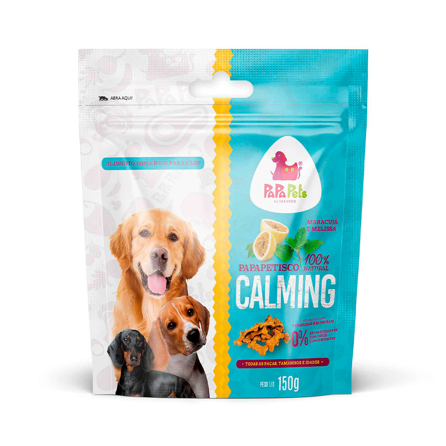 Petisco Natural Papapetisco Calming para Cães Adultos - 150g | Petz