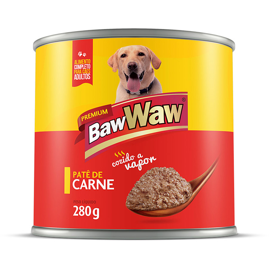 Ração Úmida Baw Waw Patê de Carne para Cães Adultos - 280g é ruim? Ração Úmida Baw Waw Patê de Carne para Cães Adultos - 280g é boa?