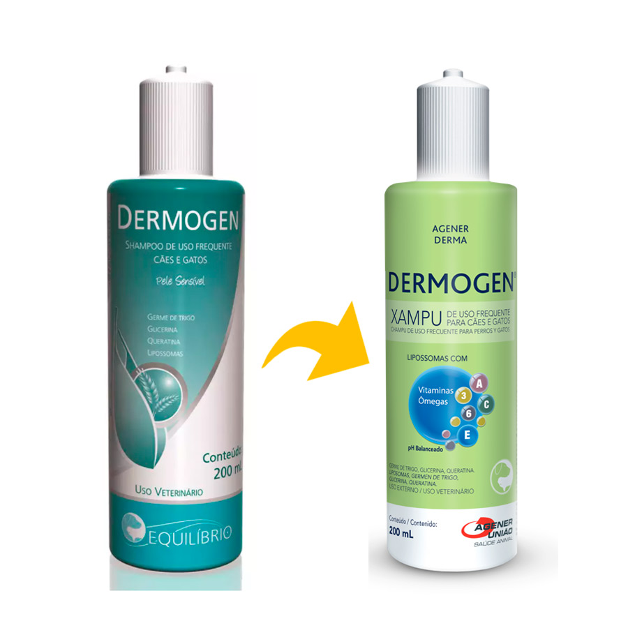 Dermogen shampoo para cachorros e gatos Petz