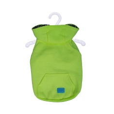 Casaco Urban Puppy Moletom com Capuz Amarelo Fluor para Cães e Gatos