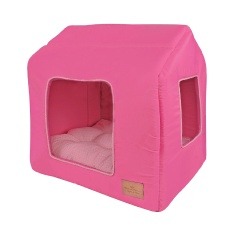 Cama Casinha Bonito pra Cachorro Geo Rosa