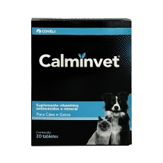 Suplemento Calminvet para Cães e Gatos 20 Tabletes