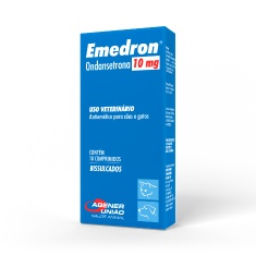 Antiemético Emedron 10mg para Cães e Gatos com 10 Comprimidos