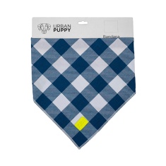 Bandana Urban Puppy Xadrez Azul para Cães