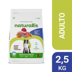 Ração Naturalis Lifebites para Cães Adultos de Porte Médio e Grande Sabor Peru, Frango, Cenoura, Ervilha, Acerola e Blueberry